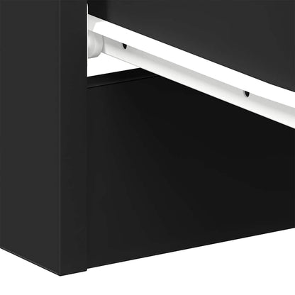 Bedside Cabinets 2 pcs Black 38x35x56 cm Engineered Wood