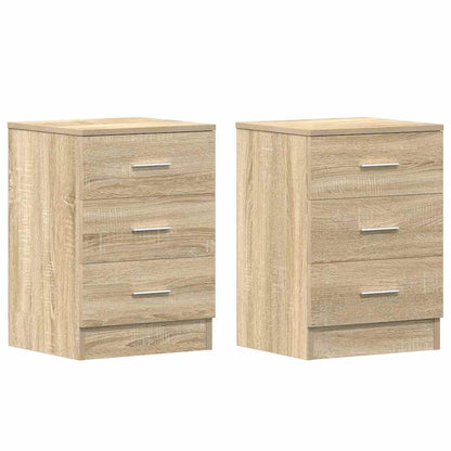 Bedside Cabinets 2 pcs Sonoma Oak 38x35x56 cm Engineered Wood