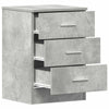 Bedside Cabinet Concrete Grey 38x35x56 cm Engineered Wood