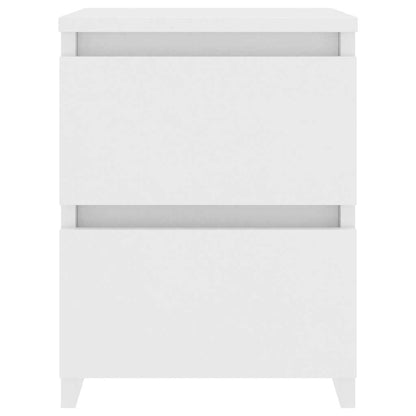 Bedside Cabinet White 30x30x40 cm Engineered Wood