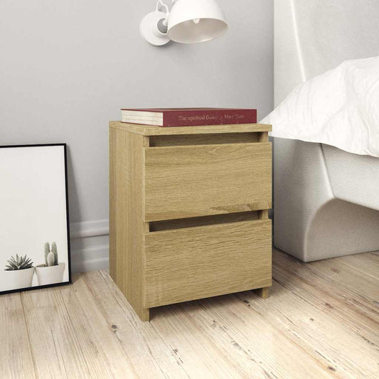 800519 vidaXL Bedside Cabinet Sonoma Oak 30x30x40 cm Engineered Wood