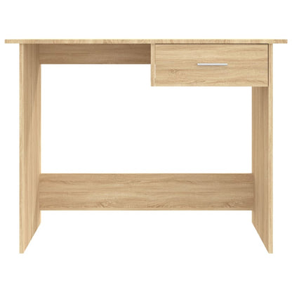 Desk Sonoma Oak 100x50x76 cm Engineered Wood