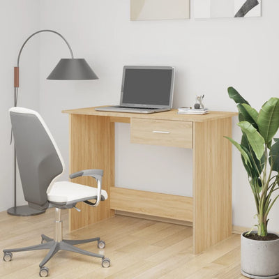 Desk Sonoma Oak 39.4"x19.7"x29.9" Engineered Wood