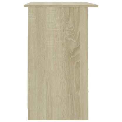 Desk with Drawers Sonoma Oak 43.3"x19.7"x29.9" Engineered Wood