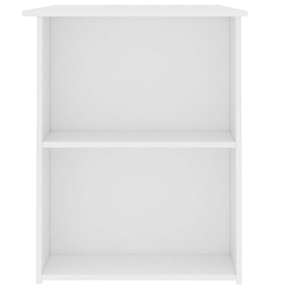 Desk White 43.3"x23.6"x28.7" Engineered Wood
