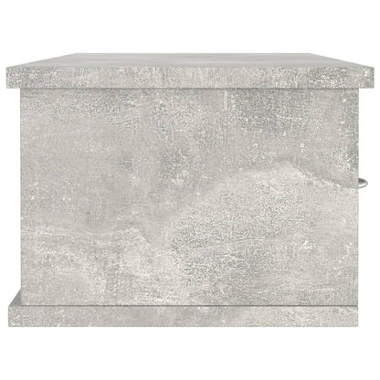 Wall-mounted Drawer Shelf Concrete Grey 88x26x18.5 cm Engineered Wood