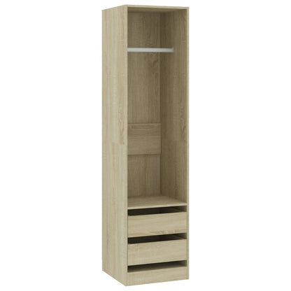 Wardrobe with Drawers Sonoma Oak 50x50x200 cm Engineered Wood