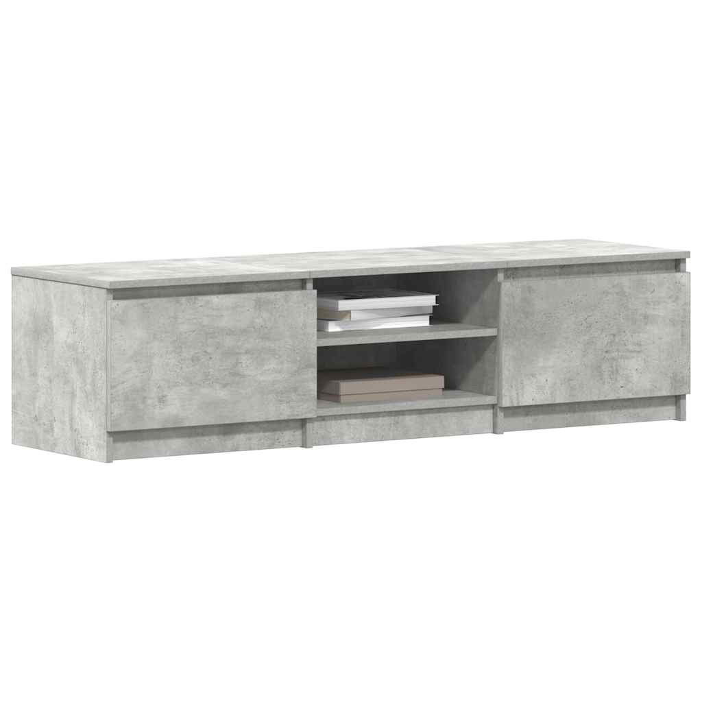 TV Cabinet | Concrete Grey | Engineered Wood | 140 x 40 cm | TV Cabinet