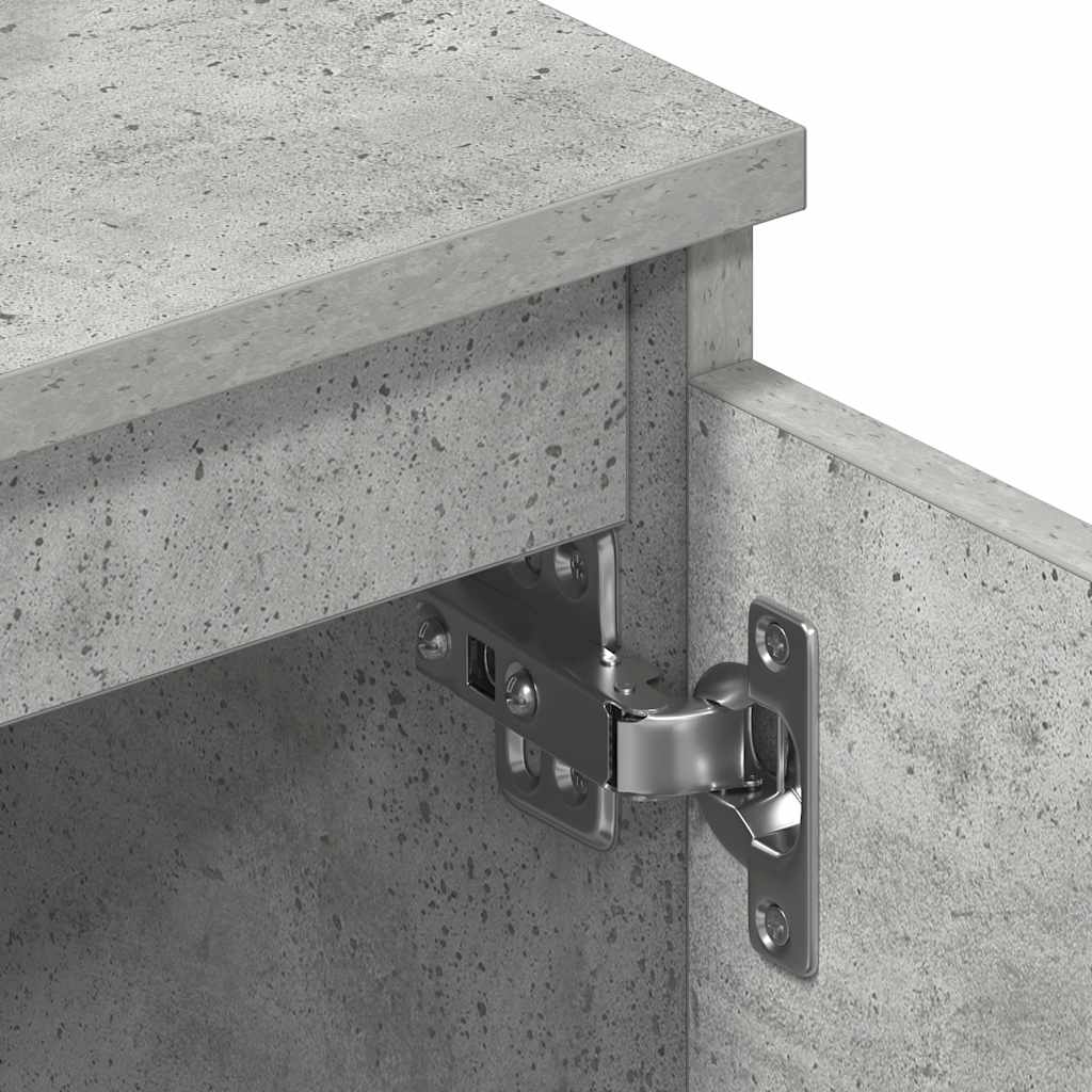 TV Cabinet | Concrete Grey | Engineered Wood | 140 x 40 cm | TV Cabinet