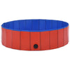 Dog Swimming Pool Red PVC 47.2 x 11.8 in Collapsible