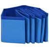 Dog Swimming Pool Blue PVC 31.5 x 7.9 in Foldable
