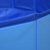 Dog Swimming Pool Blue PVC 31.5 x 7.9 in Foldable
