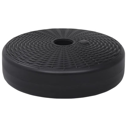 vidaXL Umbrella Base Black HDPE Plastic Medium Durable Umbrella Base