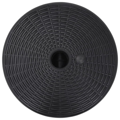 vidaXL Umbrella Base Black HDPE Plastic Medium Durable Umbrella Base