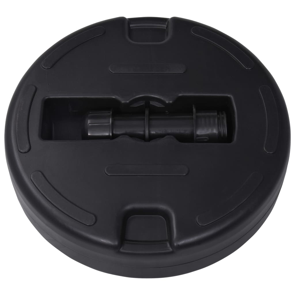 vidaXL Umbrella Base Black HDPE Plastic Medium Durable Umbrella Base