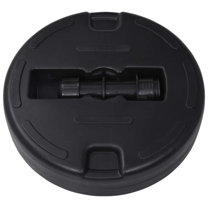 vidaXL Umbrella Base Black HDPE Plastic Medium Durable Umbrella Base