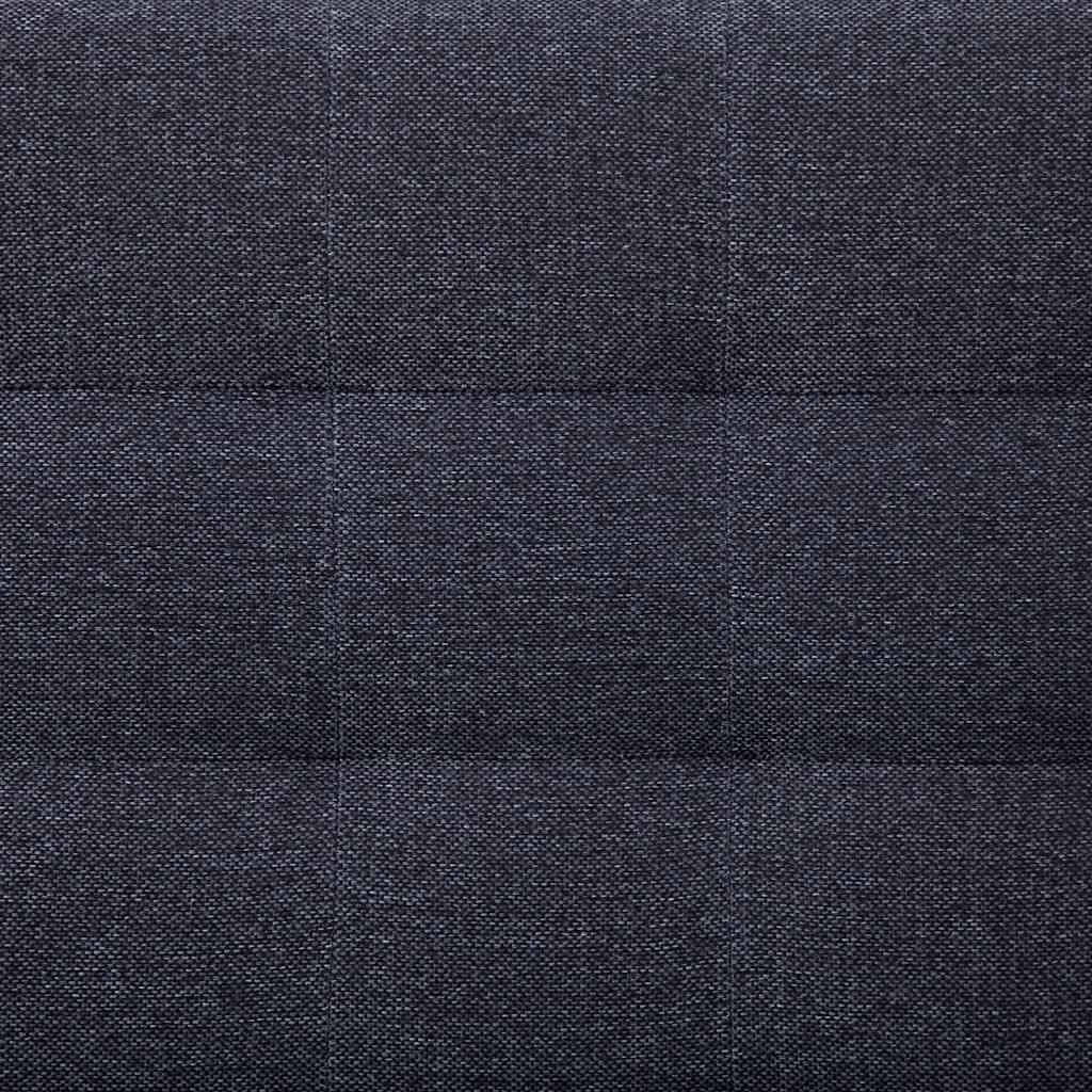 L-shaped Sofa Bed Dark grey Polyester