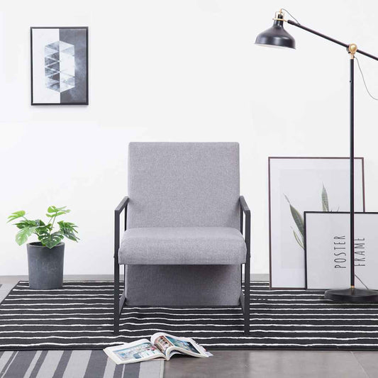 Armchair | Light Grey | Polyester | Medium | Durable | Armchair | Cubic