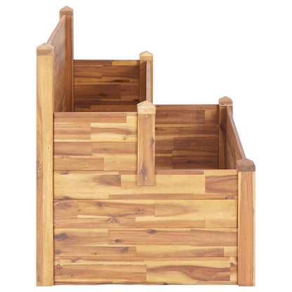 2-Tier Garden Planter 110x75x84 cm Solid Acacia Wood