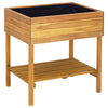 Raised Garden Planter 78.5x58.5x78.5 cm Solid Acacia Wood