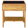 Raised Garden Planter 78.5x58.5x78.5 cm Solid Acacia Wood