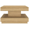 Coffee Table Light Brown 60x60x35 cm MDF