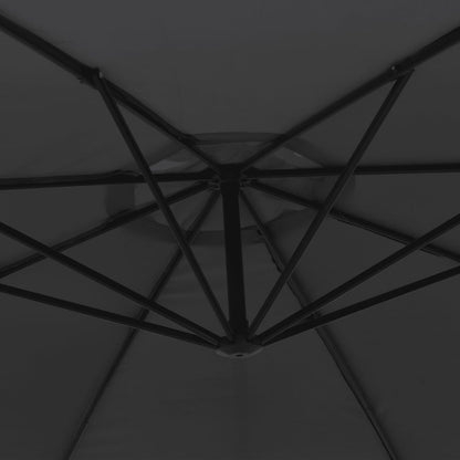 Cantilever Garden Parasol with Aluminium Pole 350 cm Black