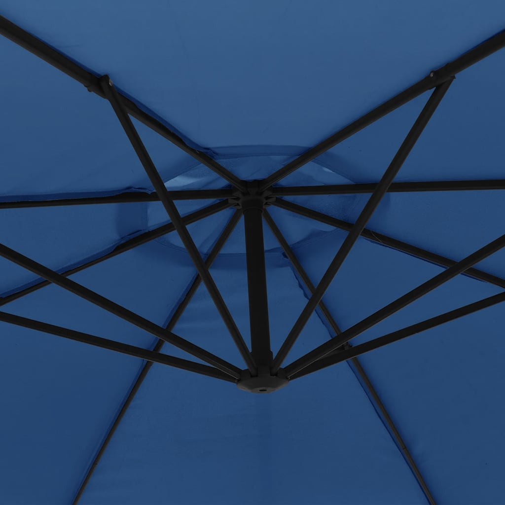 Cantilever Garden Parasol with Aluminium Pole 350 cm Blue
