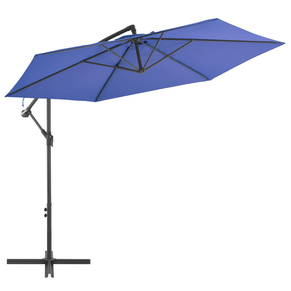 Cantilever Garden Parasol with Aluminium Pole 300 cm Blue