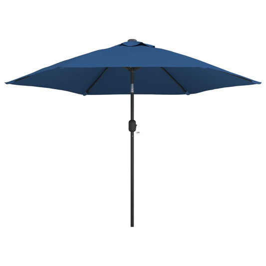 Garden Parasol | Azure | Polyester | Large | Adjustable Armrests