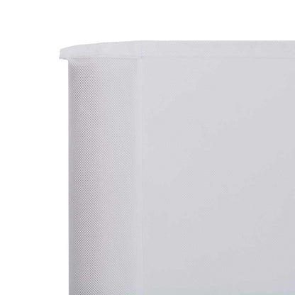 47148 vidaXL 3-panel Wind Screen Fabric 400x160 cm Sand White