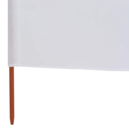 5-panel Wind Screen Fabric 600x80 cm Sand White