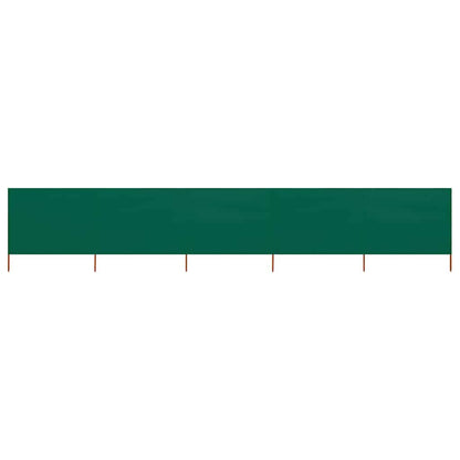 5-panel Wind Screen Fabric 600x120 cm Green