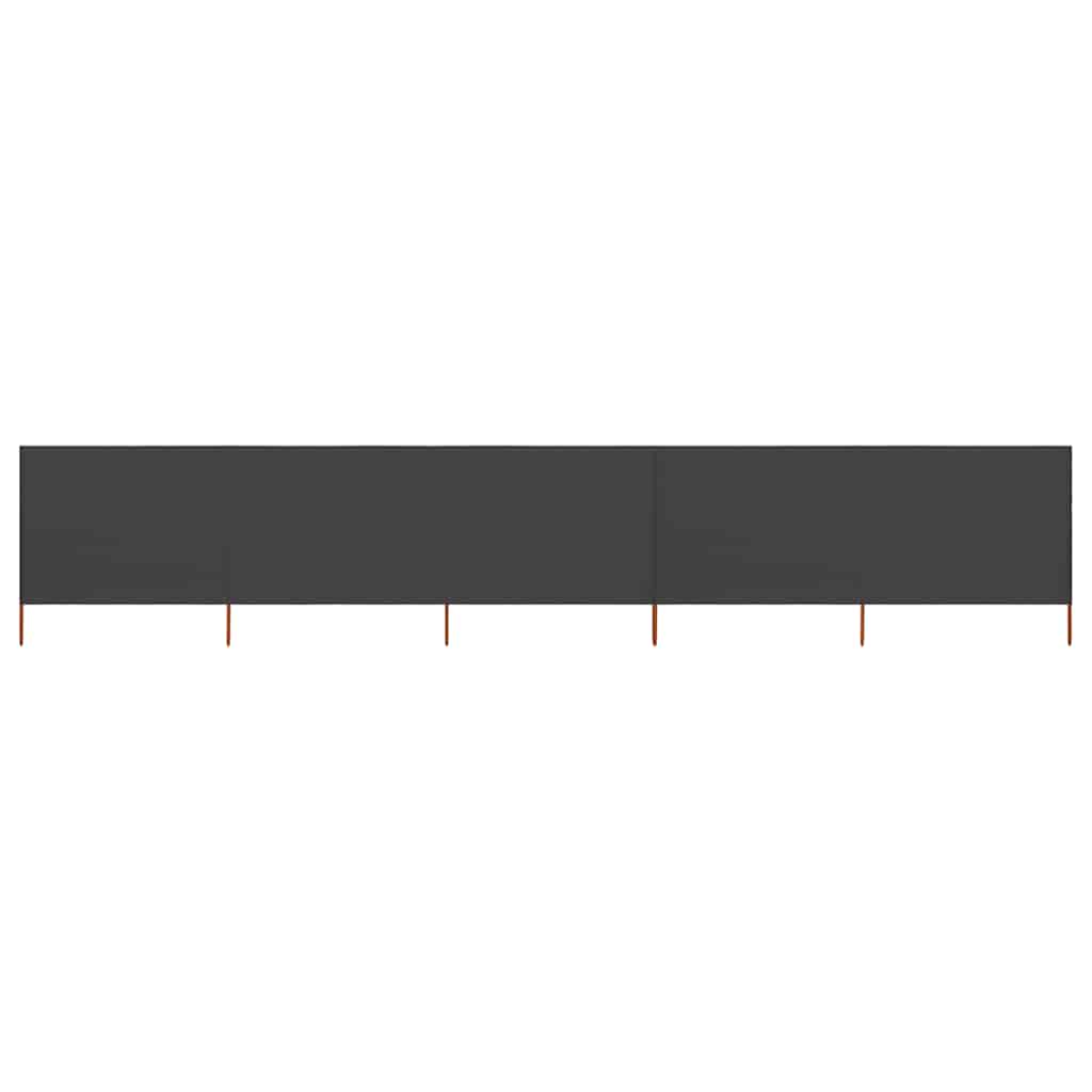 5-panel Wind Screen Fabric 600x120 cm Anthracite