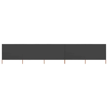 5-panel Wind Screen Fabric 600x120 cm Anthracite