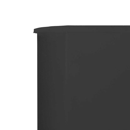 5-panel Wind Screen Fabric 600x120 cm Anthracite