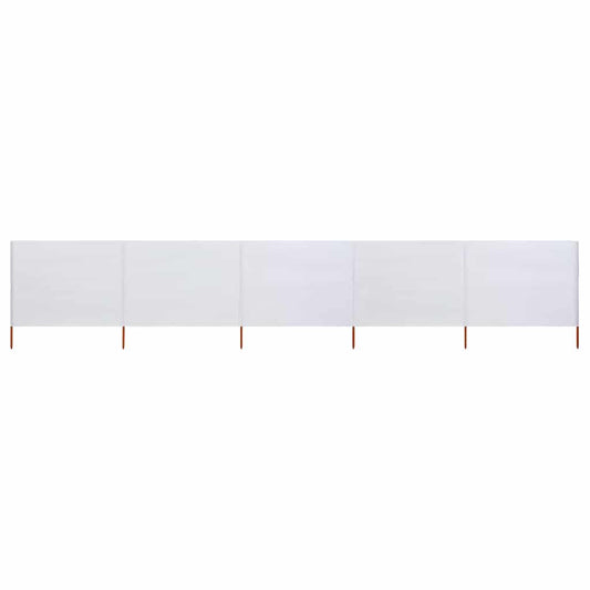 Wind Screen | Sand White | Non-woven fabric and wood | 600 x 160 x 190 cm