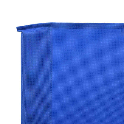 5-panel Wind Screen Fabric 600x160 cm Azure Blue