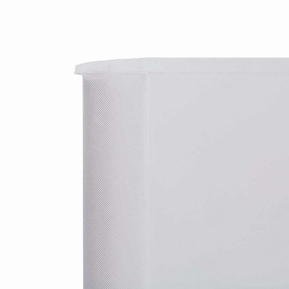 6-panel Wind Screen Fabric 800x120 cm Sand White