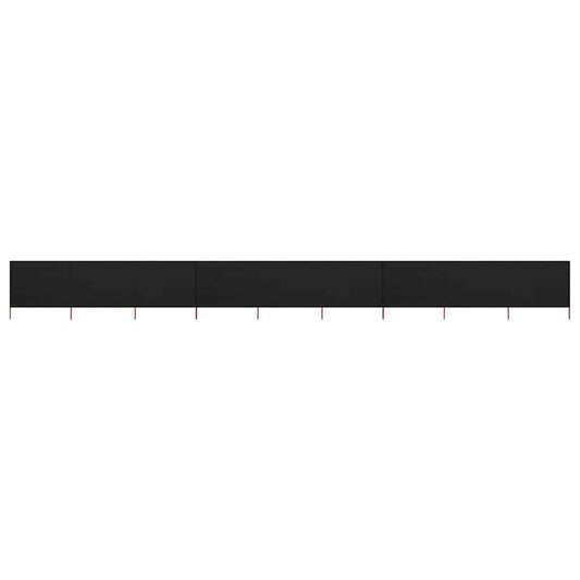 Wind Screen | Black | Non-woven fabric, wood | 1200 cm length