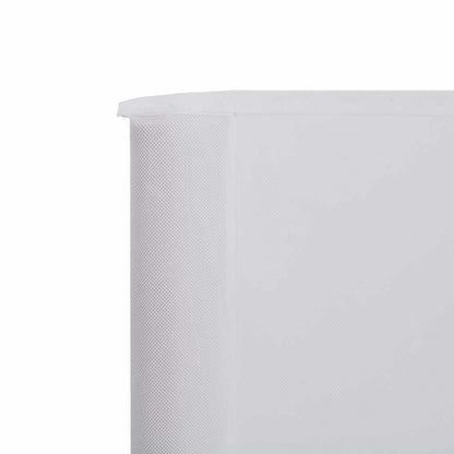 9-panel Wind Screen Fabric 1200x120 cm Sand White