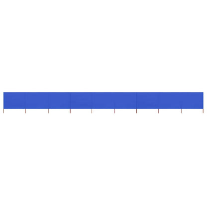 9-panel Wind Screen Fabric 1200x120 cm Azure Blue