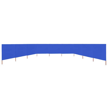 9-panel Wind Screen Fabric 1200x120 cm Azure Blue