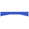 9-panel Wind Screen Fabric 1200x120 cm Azure Blue