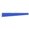 9-panel Wind Screen Fabric 1200x120 cm Azure Blue