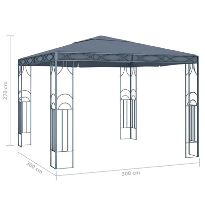 Gazebo 300x300 cm Anthracite