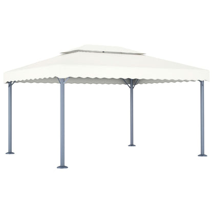 Gazebo 400x300 cm Cream Aluminium