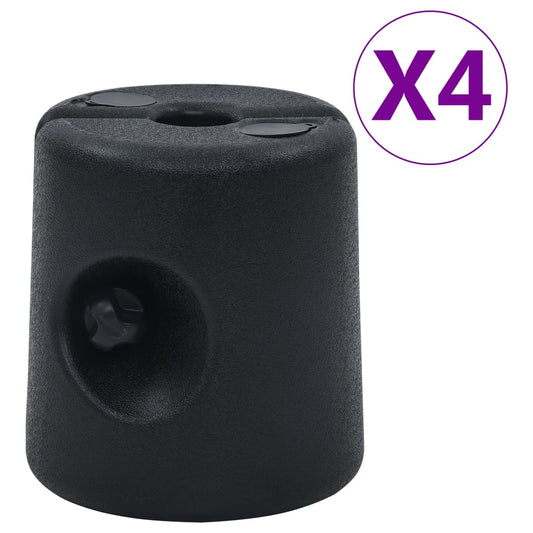 Canopy Weight | Set of 4 | Black | PE (polyethylene) plastic | Standard