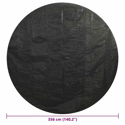 92155 vidaXL Pool Cover Black 356 cm PE