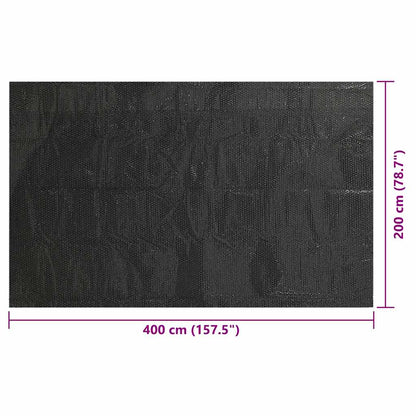 Pool Cover Black 157.5"x78.7" PE